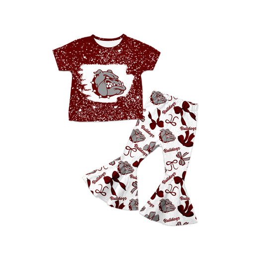 Custom baby girls Bulldogs team set MOQ3 D 8.1