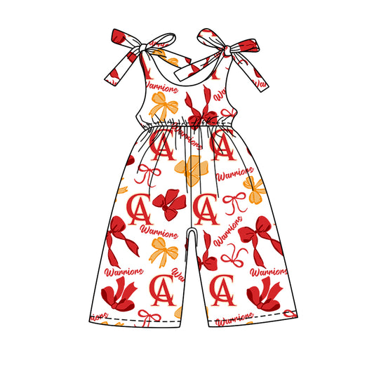 Custom  baby girls Warriors team jumpsuit    MOQ3  D 7.25