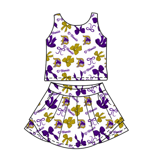 Custom Baby Girls DHanis Cowboys team dress set D 6.12