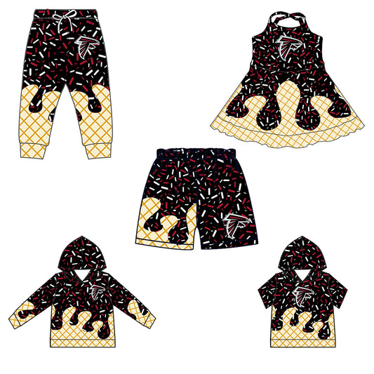 Custom match FALCONS baby girls boys team styles D 6.18