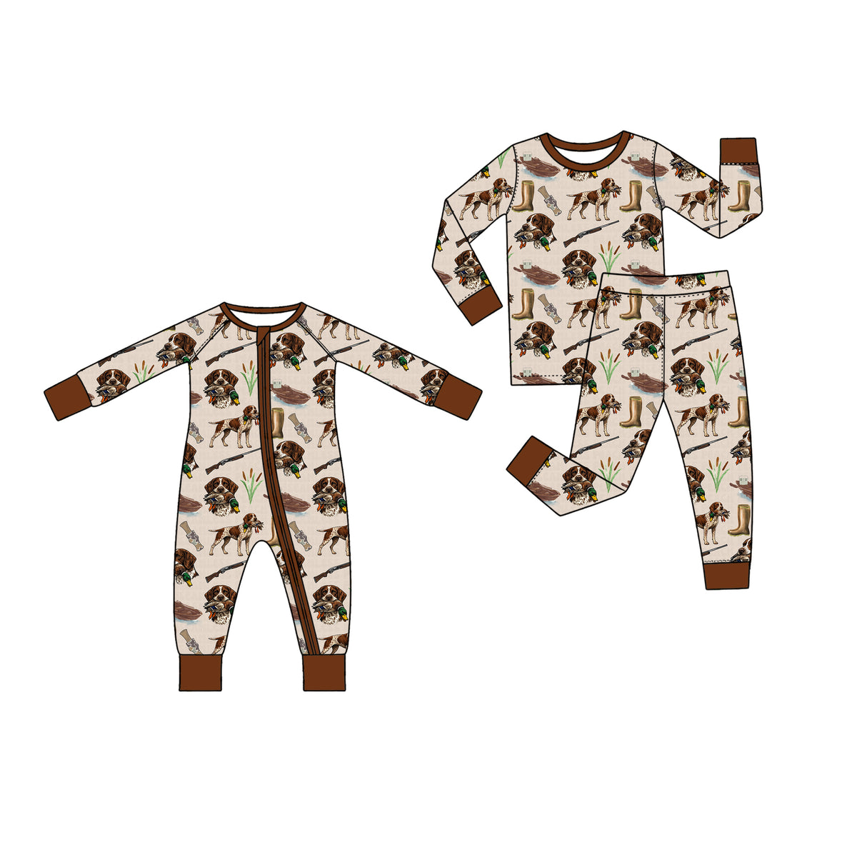 Pre order hunting dog sibling clothing