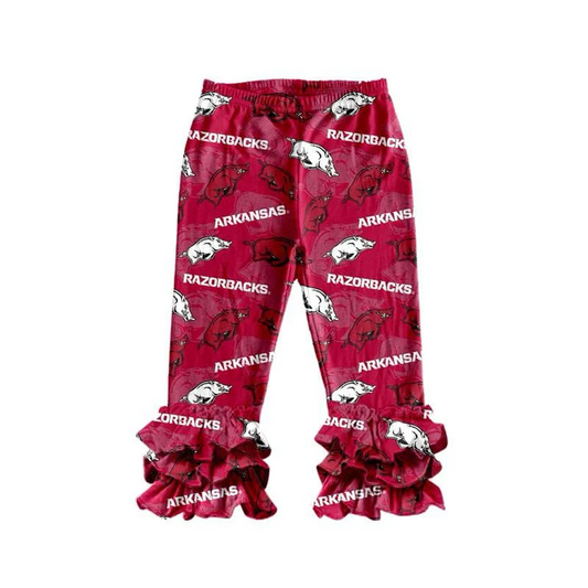 Custom baby girls  Arkansas team pants D 7.2
