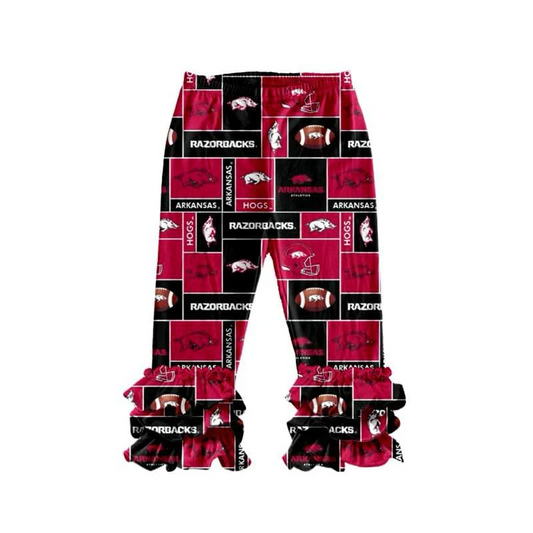 Custom baby girls  Arkansas team pants D 7.2