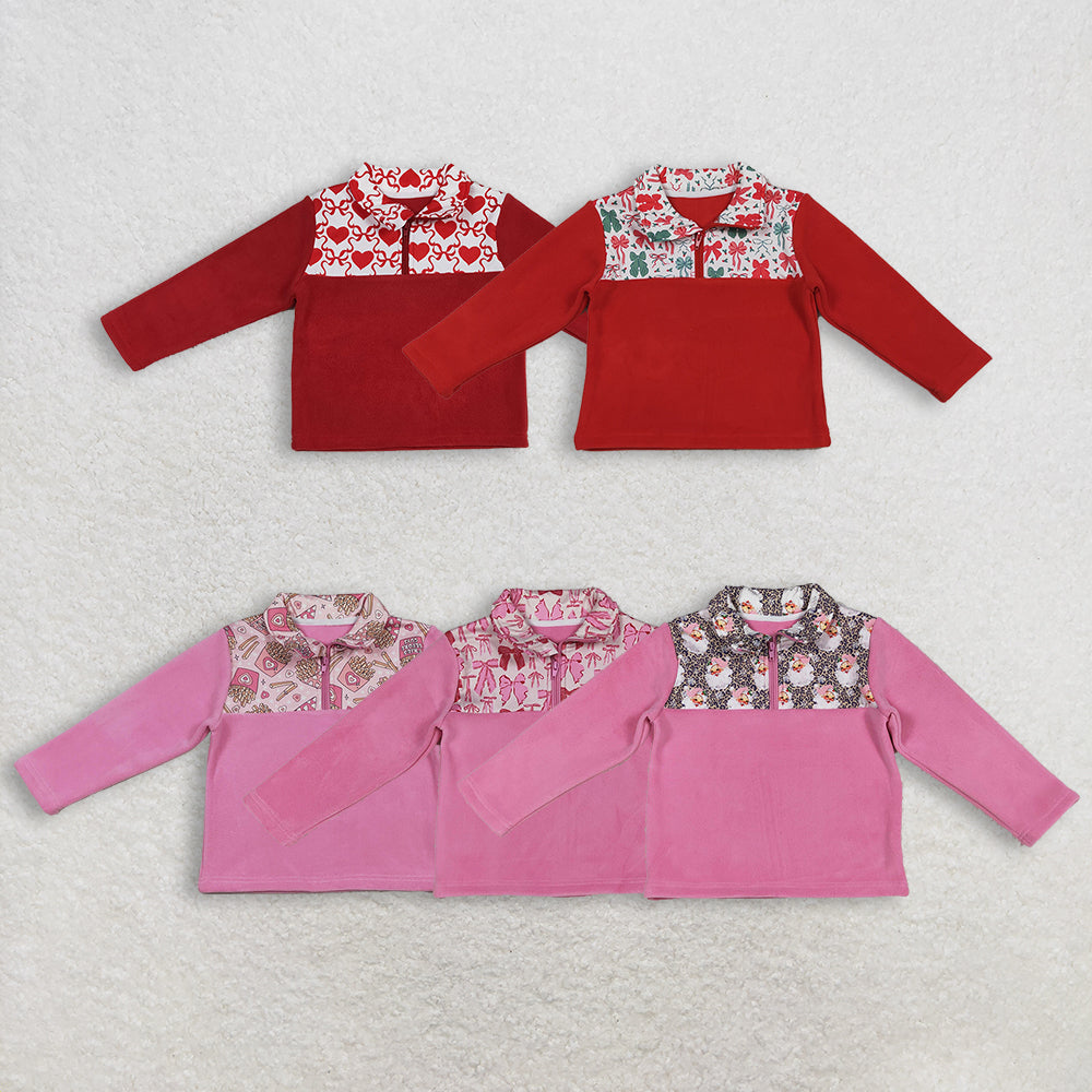 Sibling Baby Boys Girls Long Sleeve Zipper Pullover Sherpa Sweater Tops Warm Comfortable Fleece Outfit for Kids