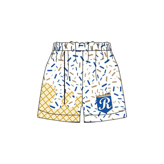 Custom children R team shorts D 6.19