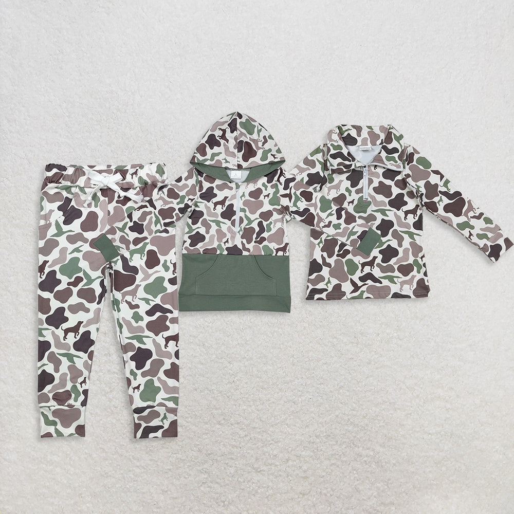 Sibling Baby Boys Camo Pants Top    D 904