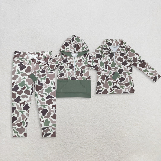 Sibling Baby Boys Camo Pants Top    D 904