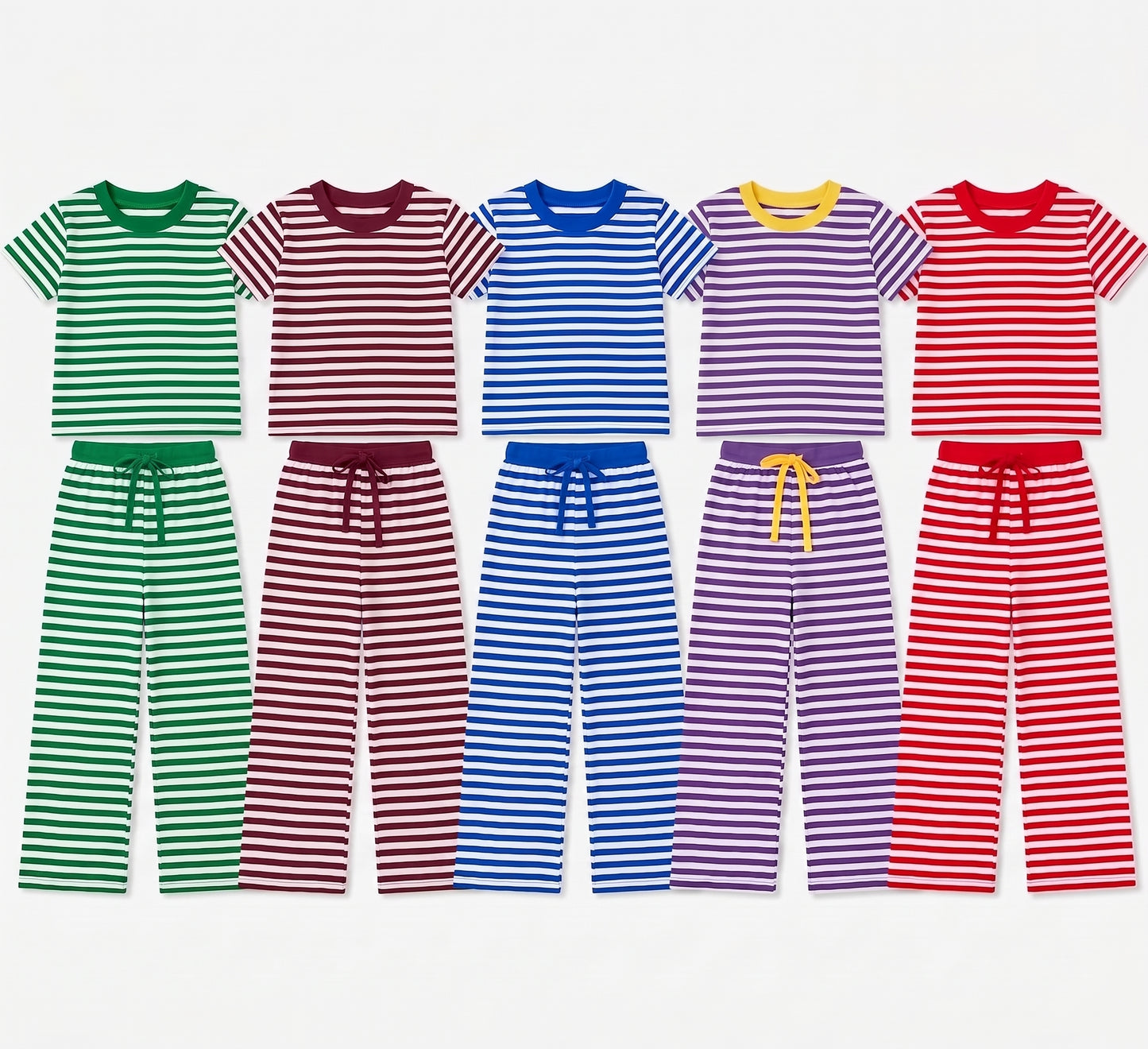 Pre order kids striped wide leg pants set
