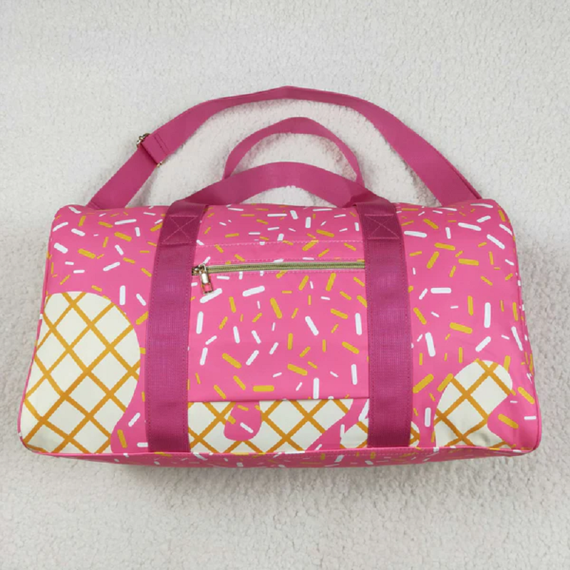Sibling Pink Ice Cream Drip Zipper Gym Bags Lunch Box D 6.17