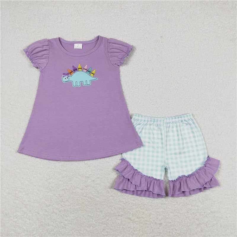 Match Baby Girls Boys Dinosaurs Back To School Sibling Clothes Sets