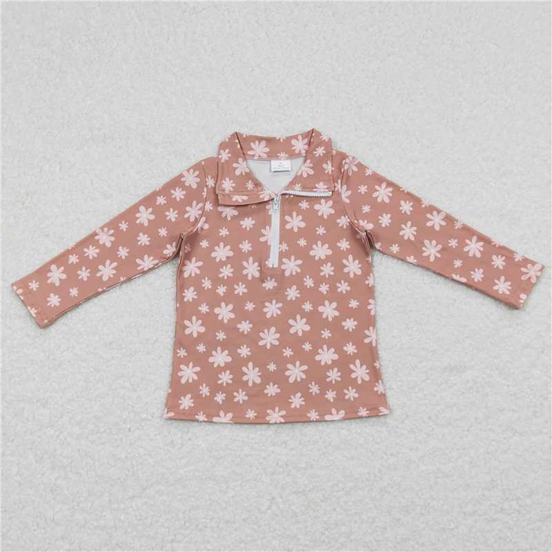Match Baby Girls Kids Boutique Long Sleeve Zip Pullovers Tops