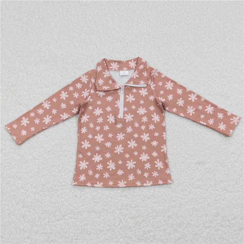 Match Baby Girls Kids Boutique Long Sleeve Zip Pullovers Tops