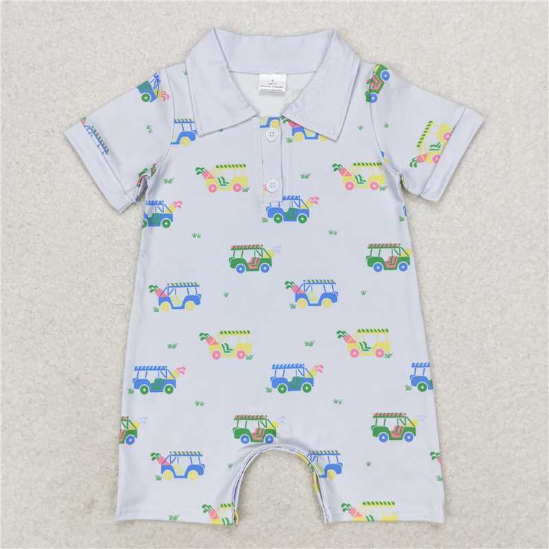 Match Baby Infant Girls Boys Golf Sibling Summer Rompers