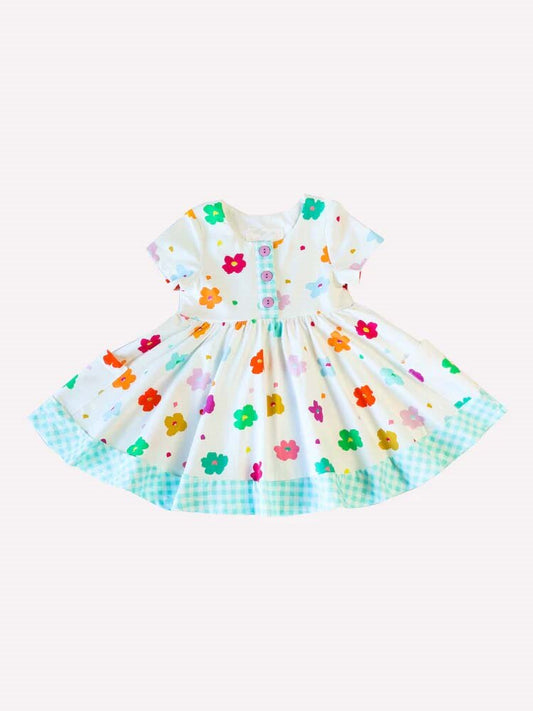 Custom Baby Girls floral dress D 5.28