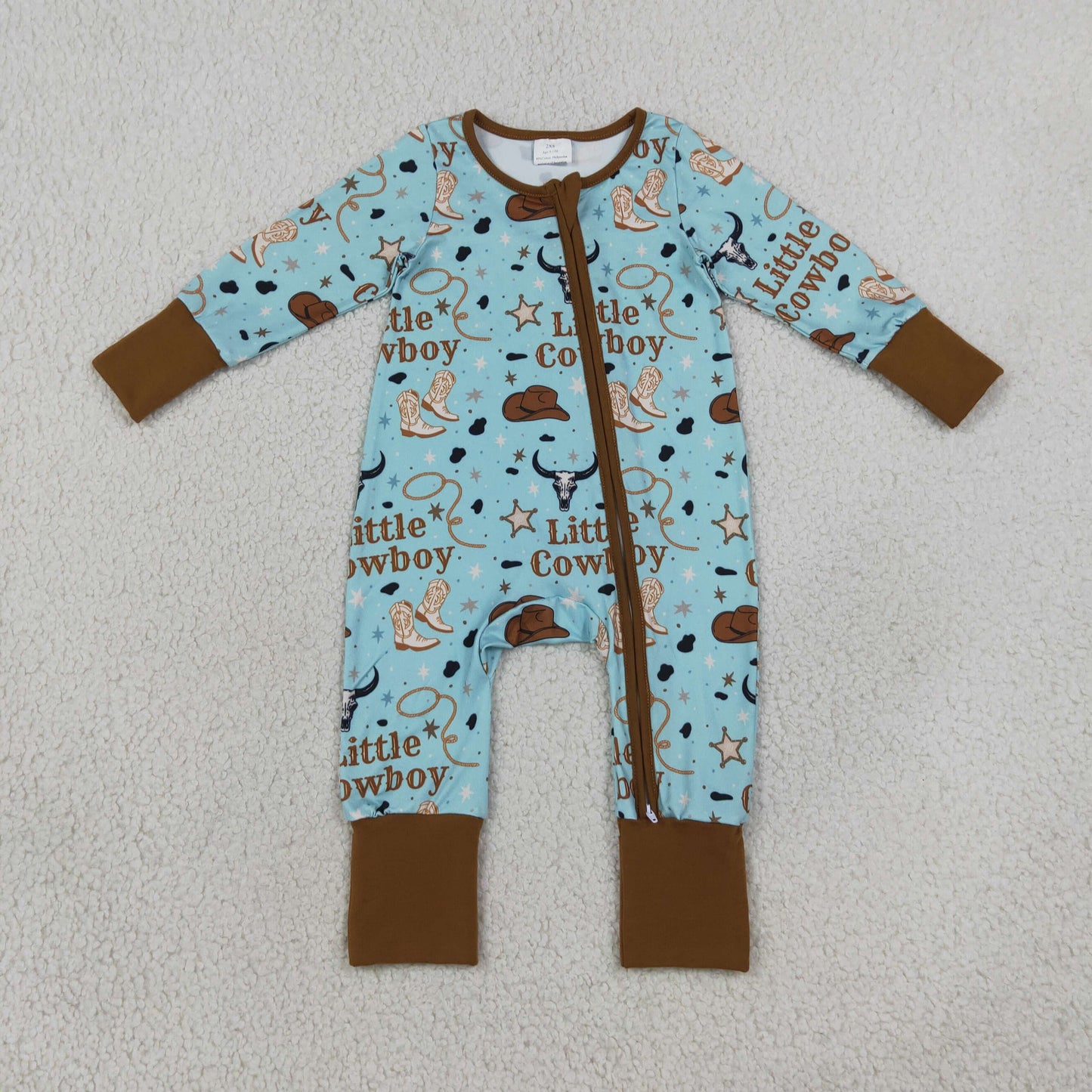 LR3124 little cowboy zip sleeper zippy baby pj