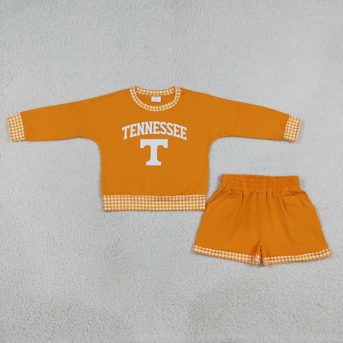 digital print football team sweatershirt shorts set