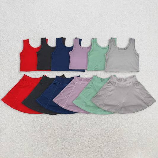 Match Baby Girls Colorful Skirts Girls Yoga Clothes Set D 4.19 D 4.19