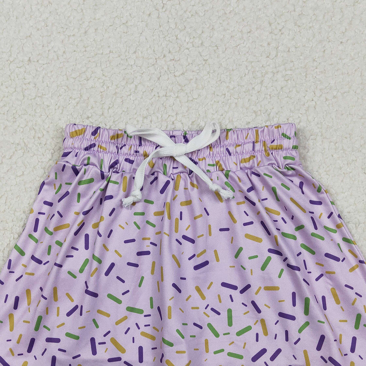 Baby Girls Purple Sprinkles Team Skirt Shorts Set Bottom Outfit for Infants Toddler Girls Purple Polka Dot Skirt with Shorts