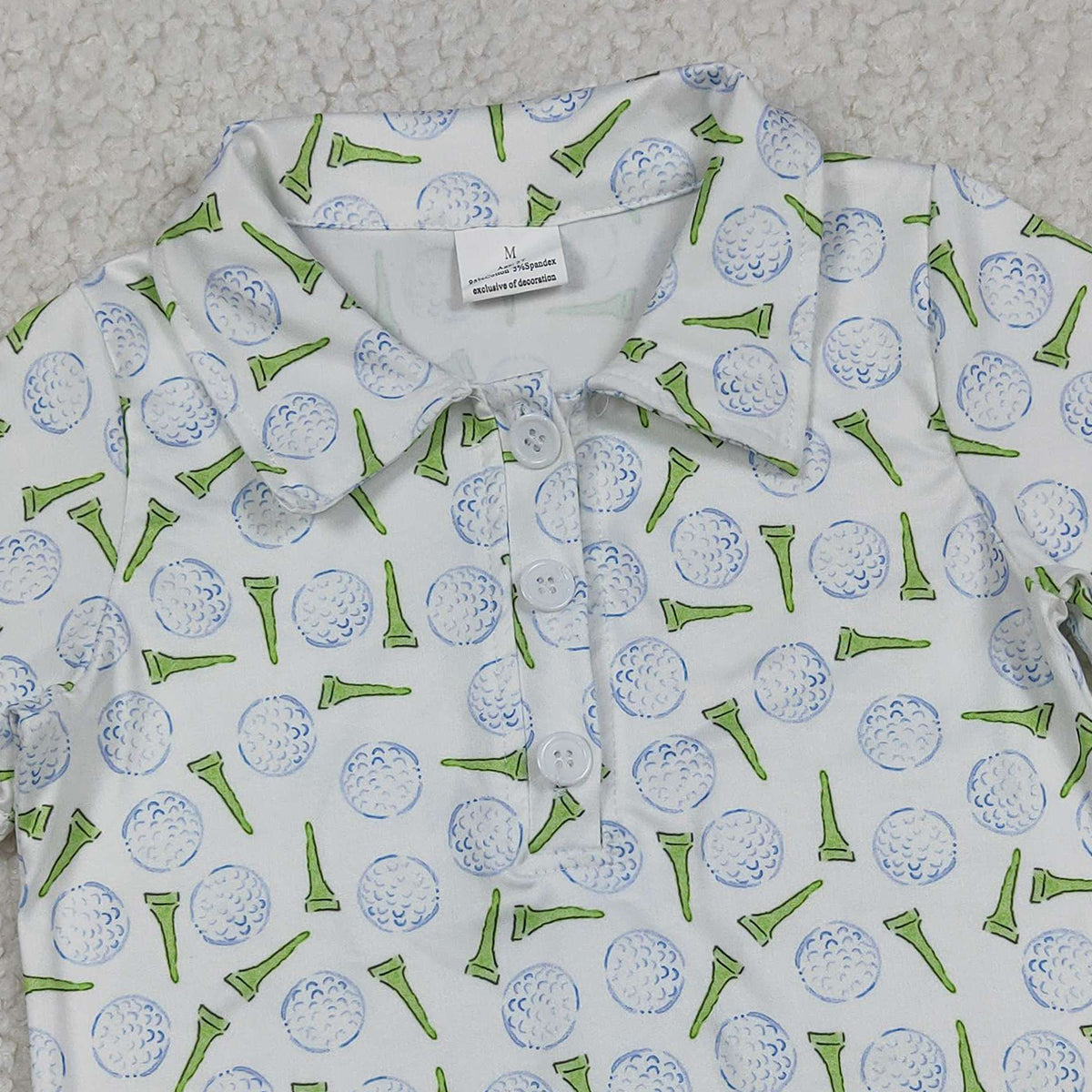 Baby Boys Golf Team Button Polo Shirts Top Infant Casual Wear Comfortable Soft Fabric Outfit for Little Ones