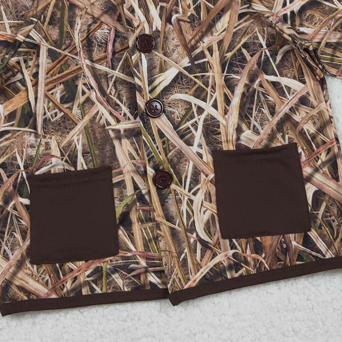 Baby Boys Southern Leaves Camo Hoodie Jacket with Button Pockets Button Pockets Hoodie Jackets Tops