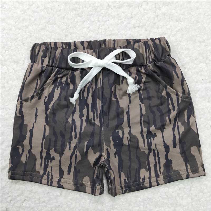 BSSO0922 daddy's hunting buddy orange short sleeve camouflage shorts suit  BT0672+SS0201