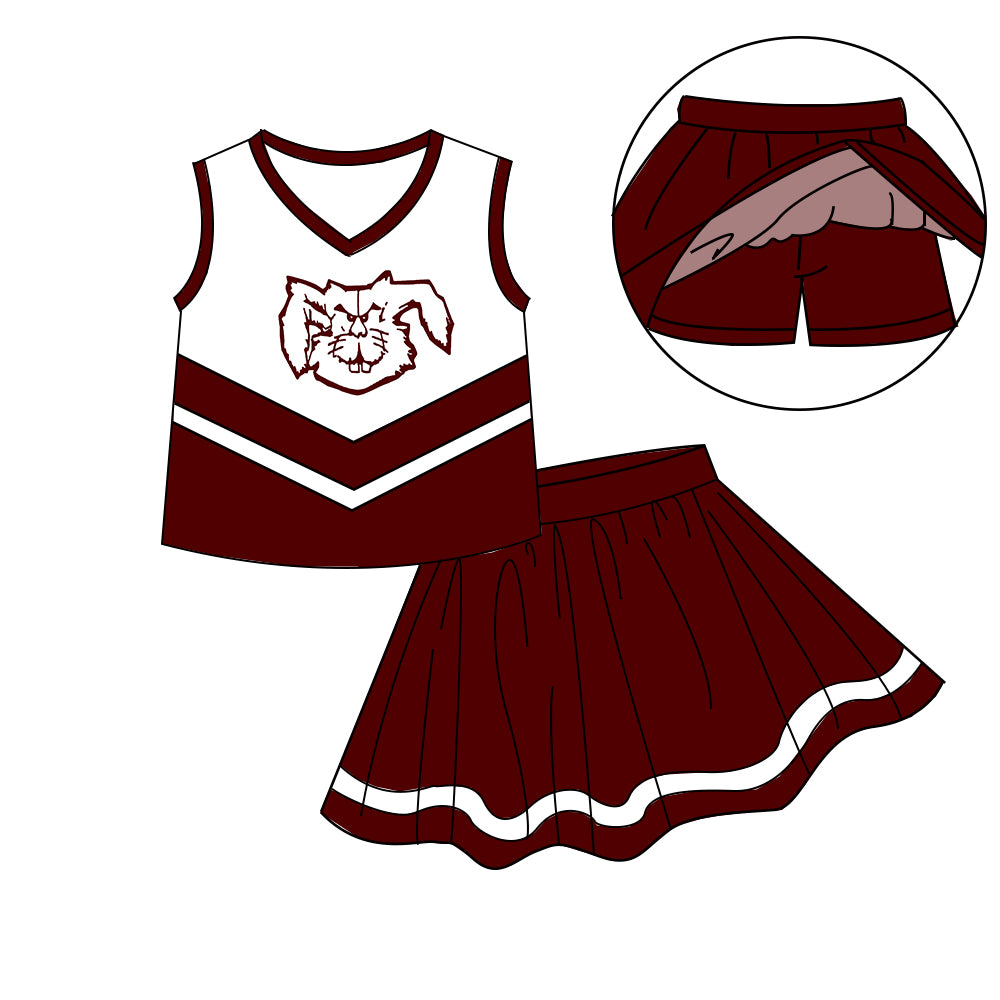 Custom  baby girls Cheerleading dress set     MOQ3  D 7.9