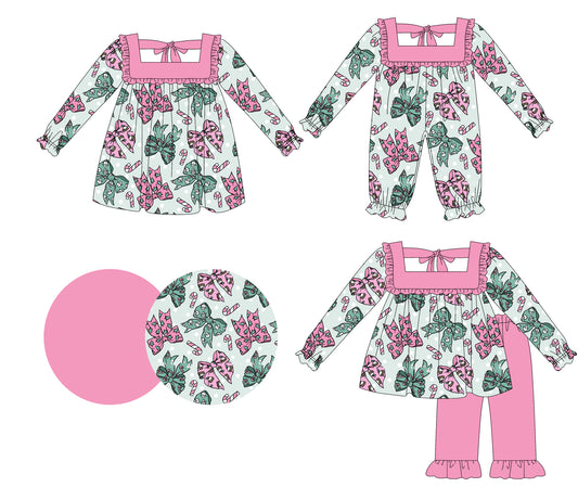 Custom match Christmas baby girls clothes D 6.7