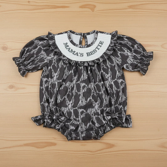 mama's bestie embroidery camo bubble