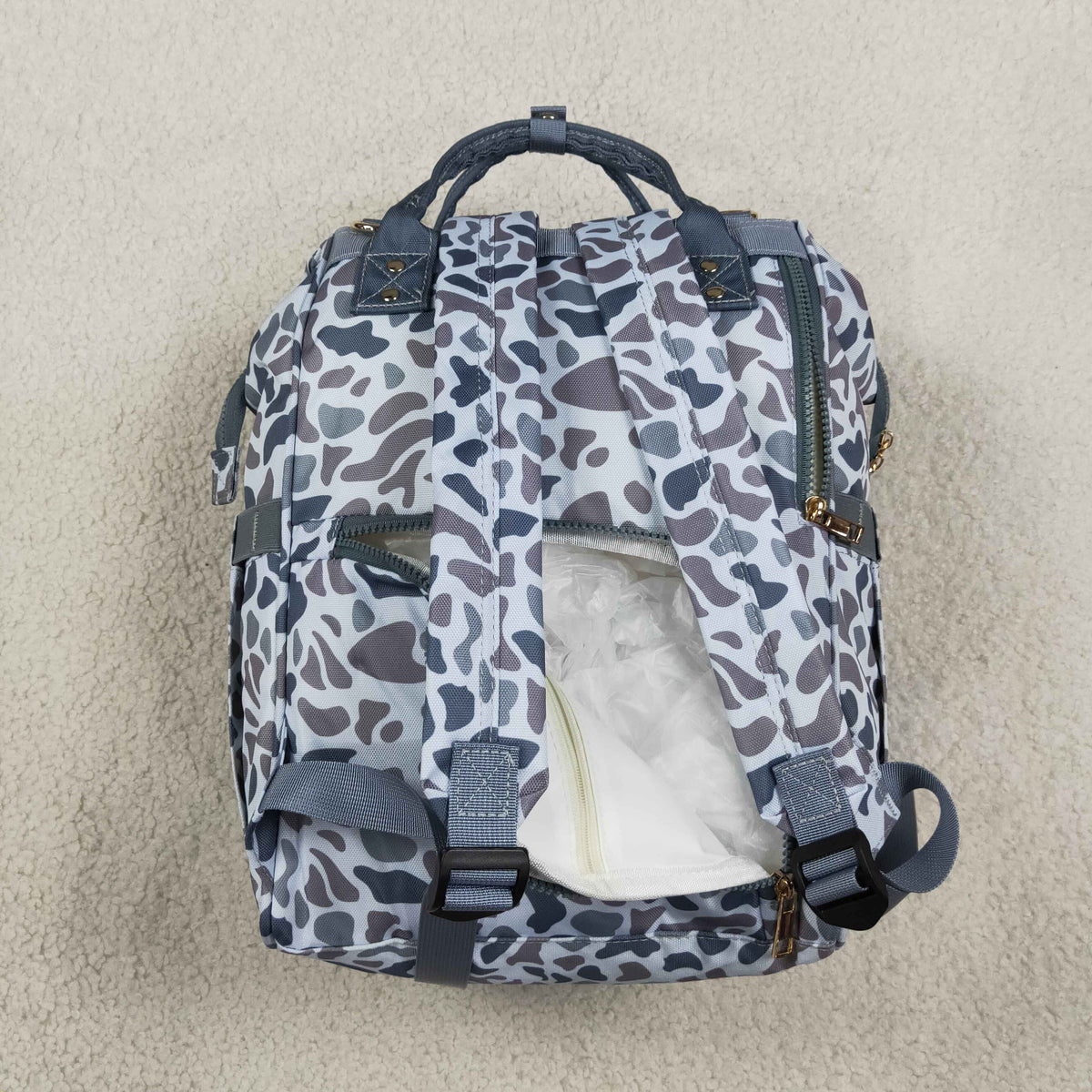 camo diaper backpack for children