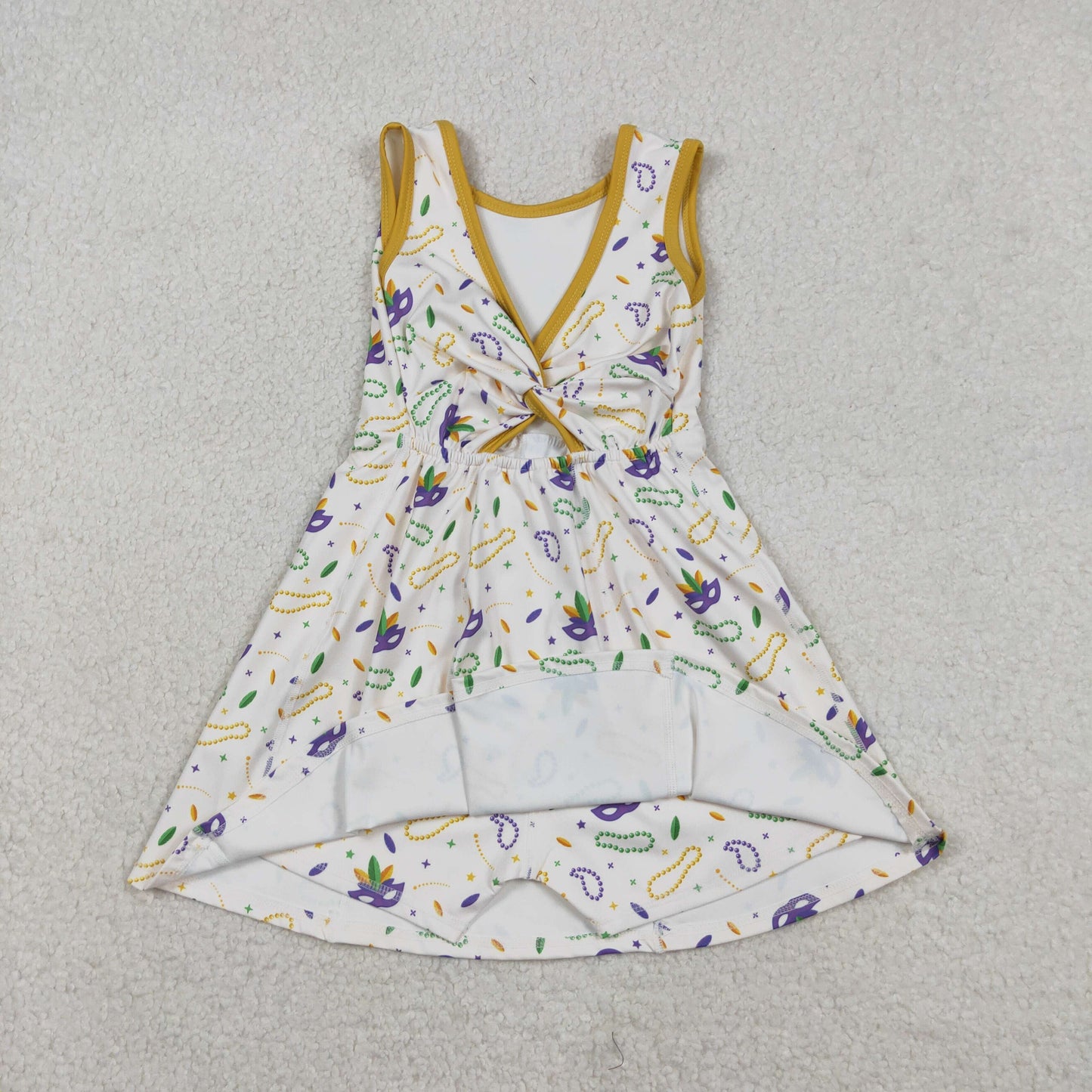 mardi gras mask athletic dress