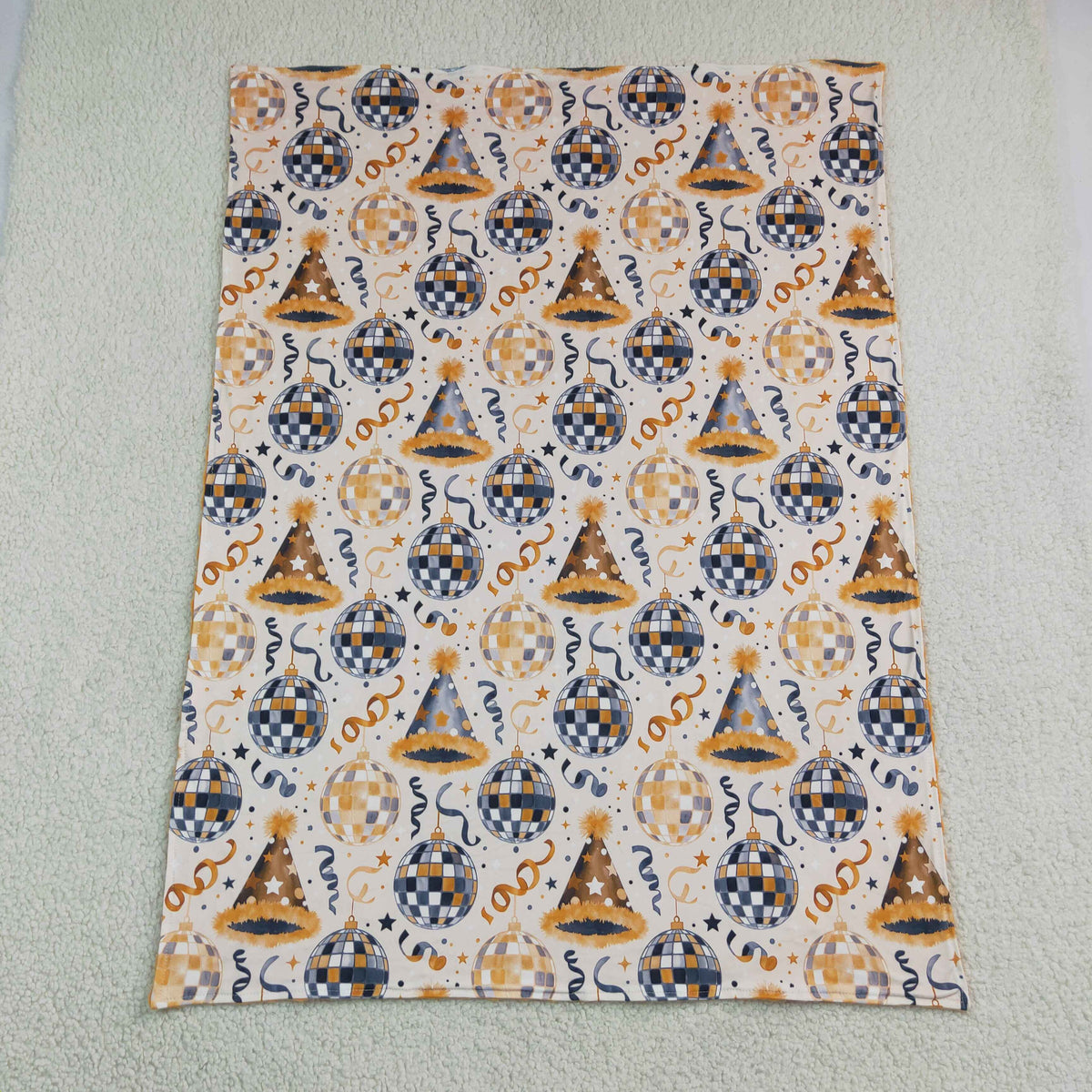 New Year's Eve Party Hat Baby Blanket