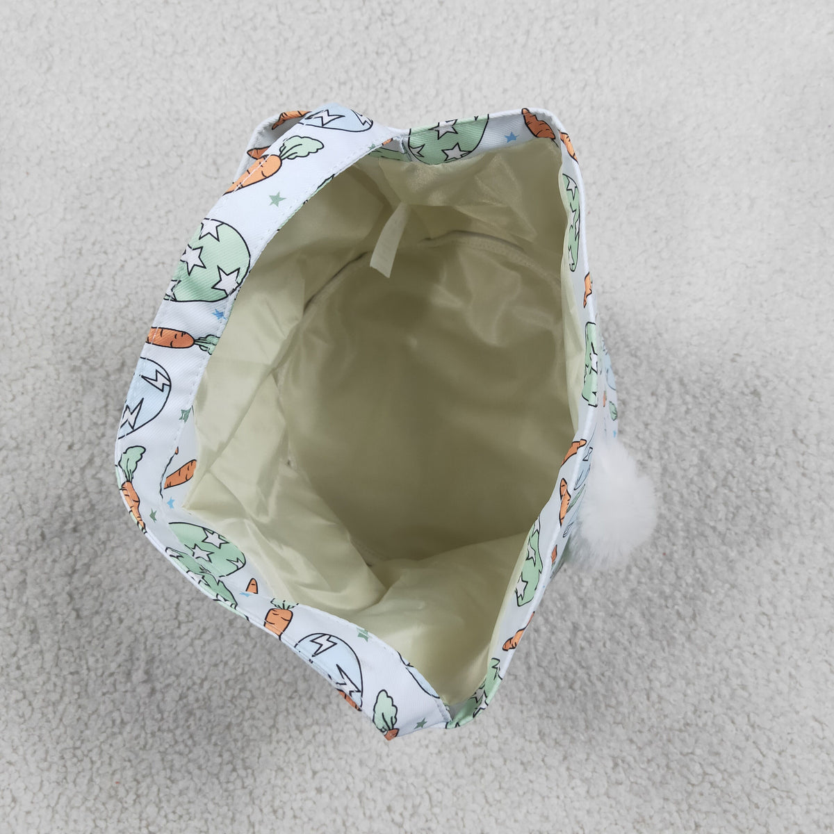 easter egg carrot bunny pattern baseket bag