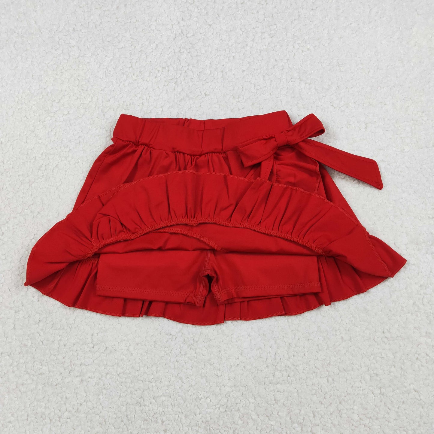solid red yoga athletic skort activewear