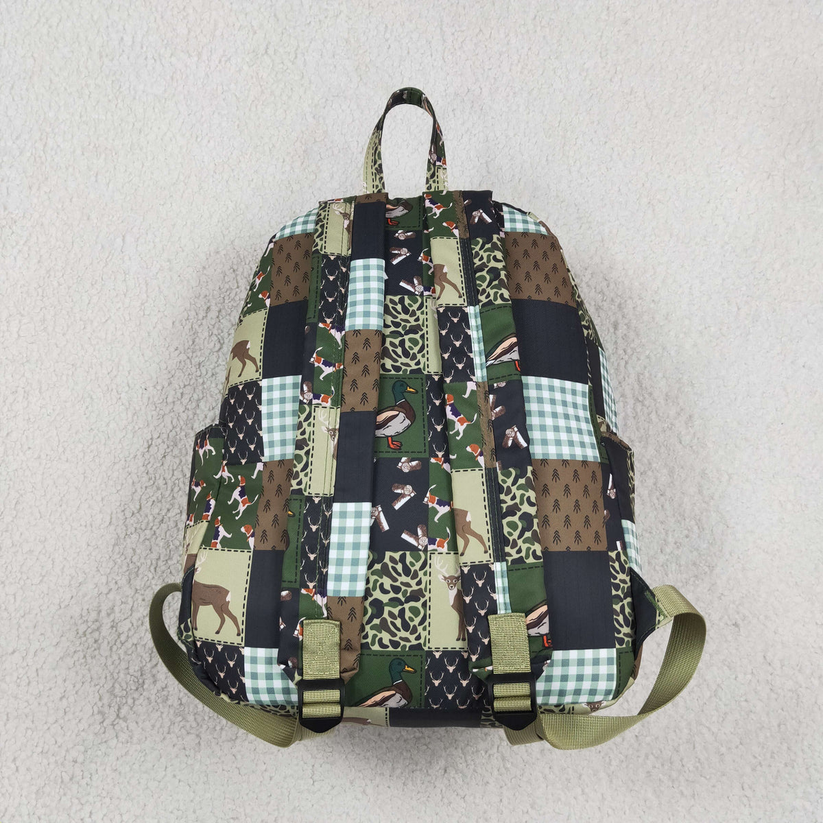 BA0199 hunting patchwork kids backpack