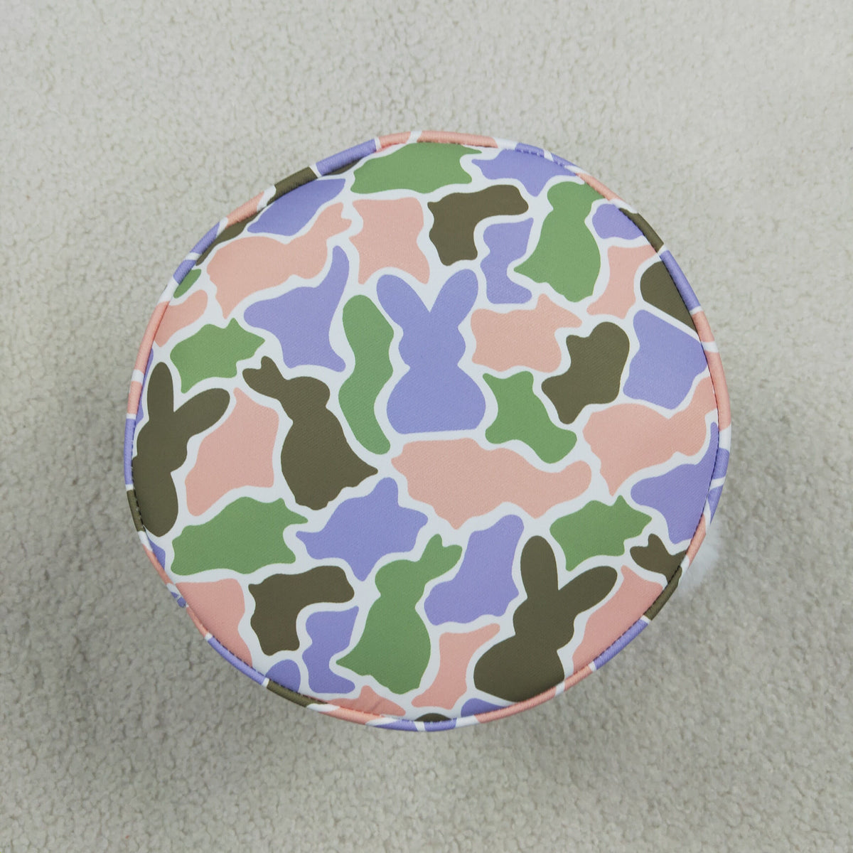 camo bunny pattern easter baseket bag