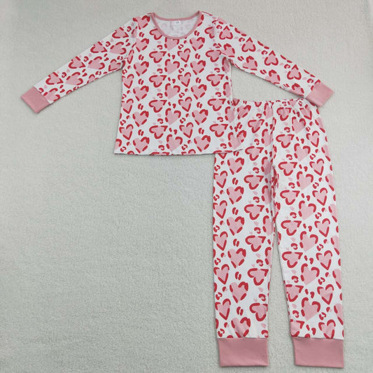woman valentine heart pajama adult sleepwear