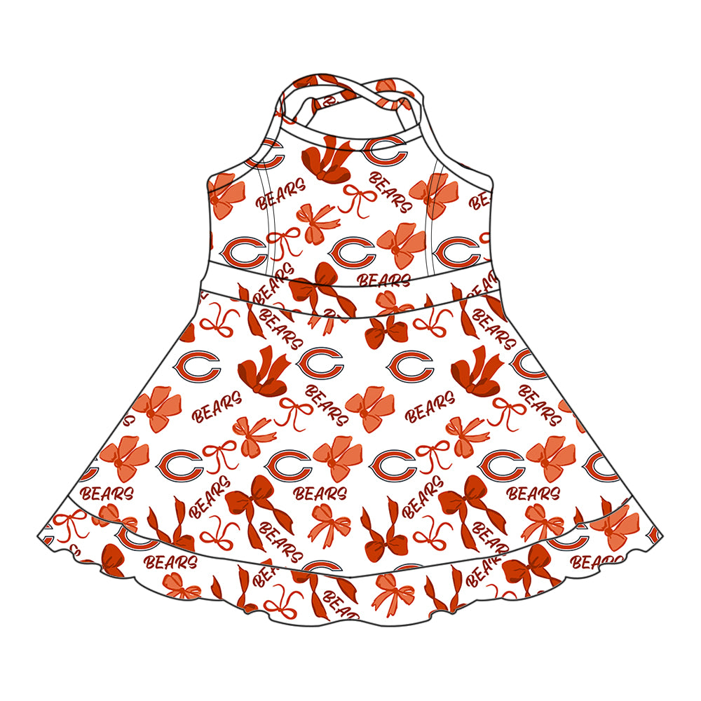 Custom Baby Girls team dress  D 6.5