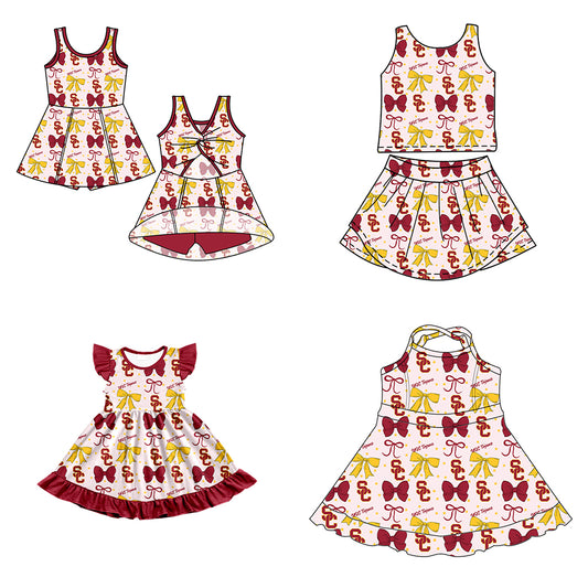 Custom  baby girl  USC Trjans team dress   D 6.26
