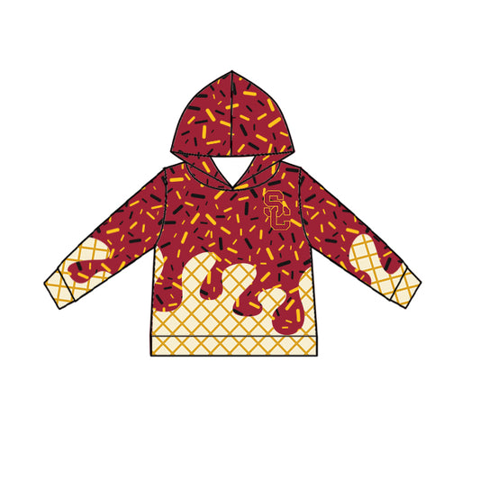 Custom children Hooded long sleeves top  D 6.11
