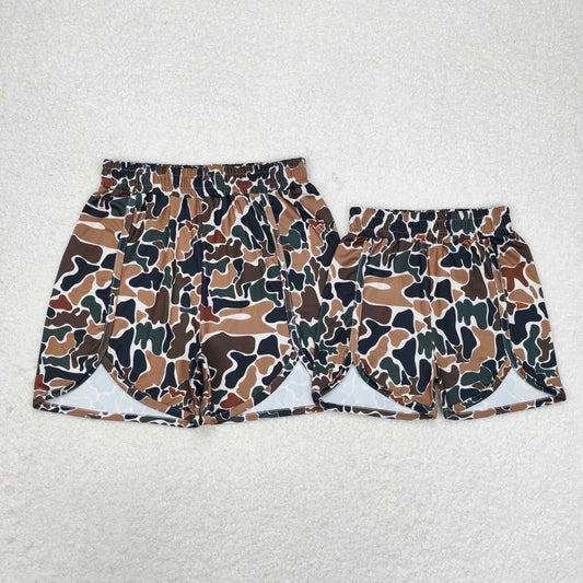 SS0355 Adult women's camouflage beige shorts