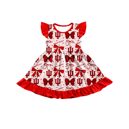Custom baby girl Indiana Hoosiers team dress D 6.27