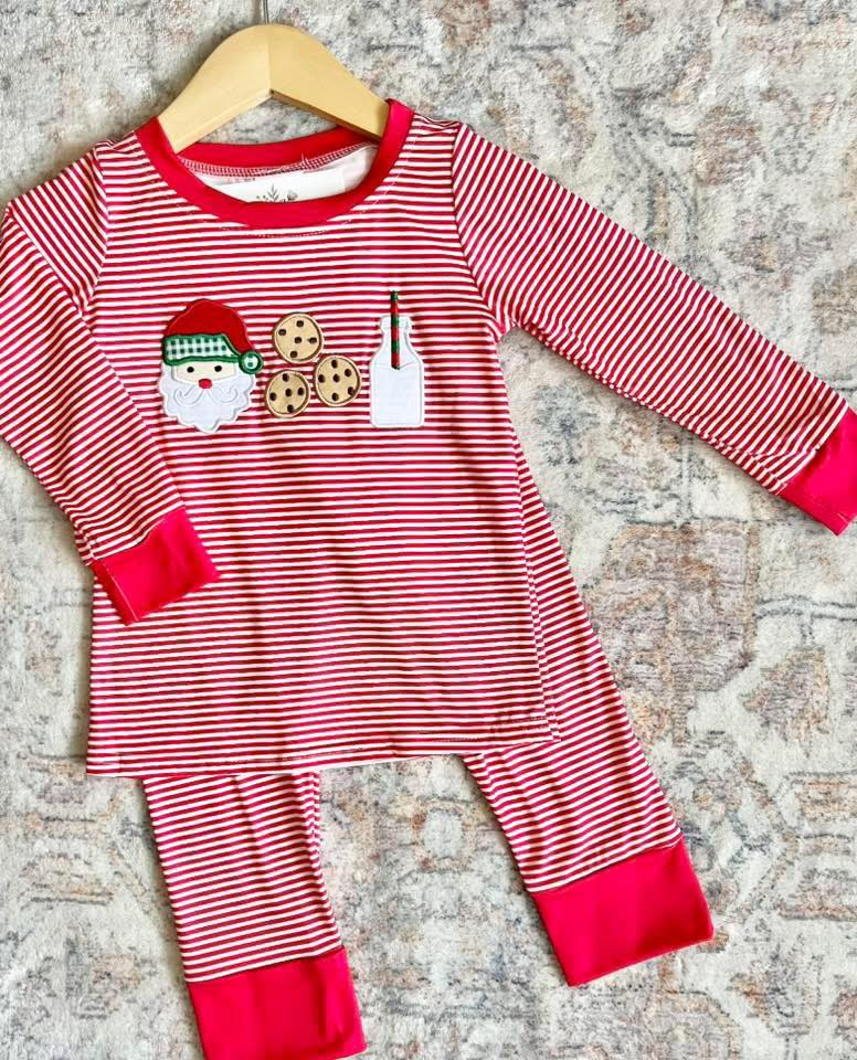 Kids Children Christmas Santa Cookie Sibling Styles Clothing Sets D 815
