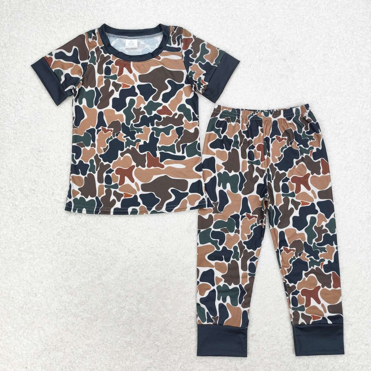 Match Baby Boys Camouflage Hunting Bamboo Shirt Pants Pajamas Clothes Sets