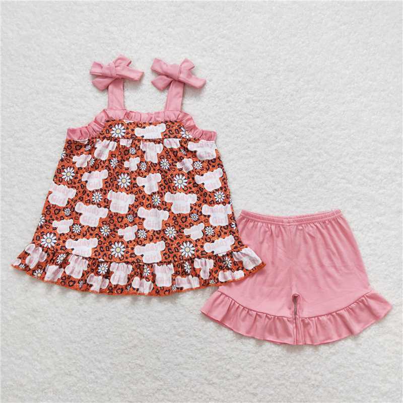 Match Baby Girls Daddy's Girl Leopard Sibling Rompers Clothing Sets