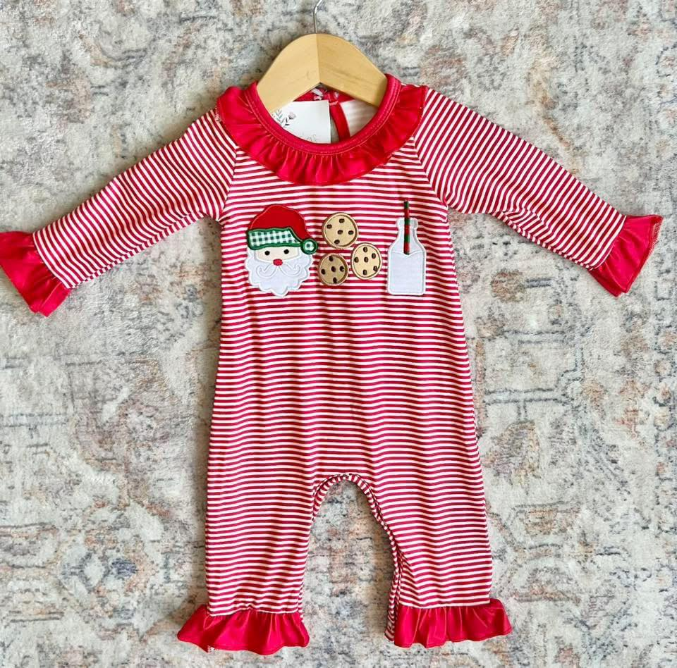 Kids Children Christmas Santa Cookie Sibling Styles Clothing Sets D 815