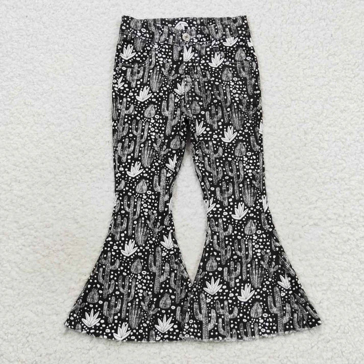 Match Baby Girls Western Elastic Waistband Denim Bell Pants Jeans D 927