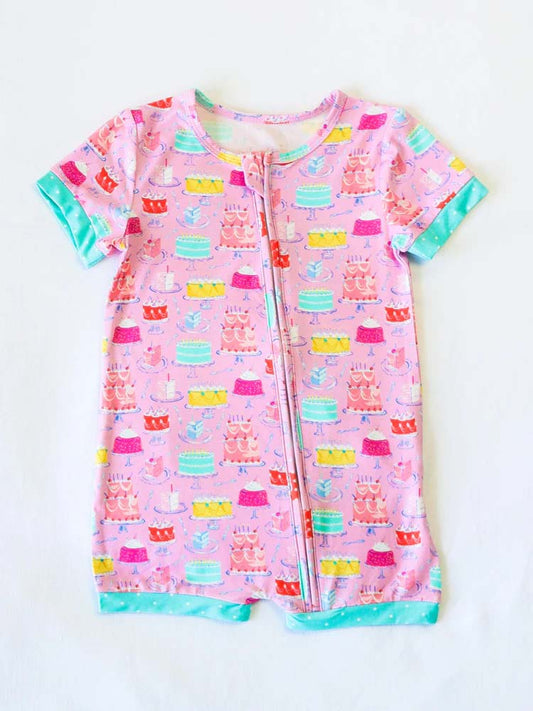 Custom Baby Girls Floral Short Romper  D 5.28