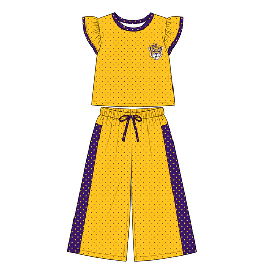 Custom order MOQ 5 PCS CUSTOM STYLE TEAM DOTS GIRLS SET