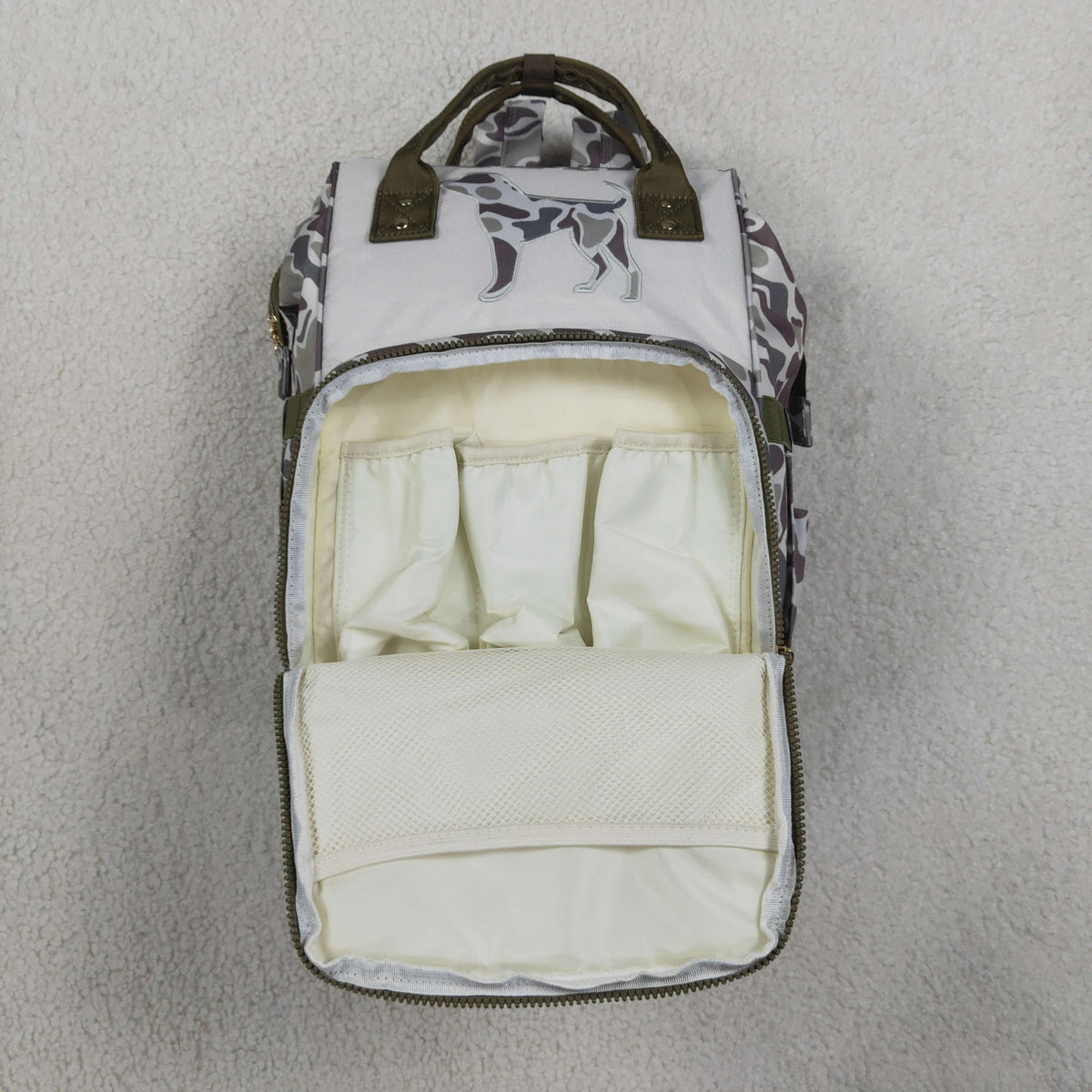 camo diaper backpack for kids