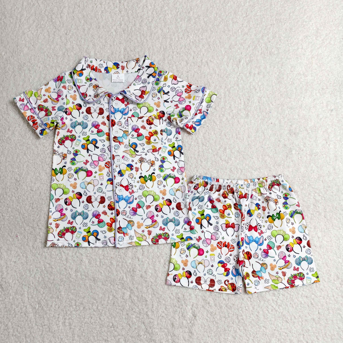 princess mickey ears pajama set